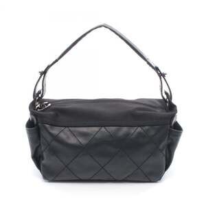 CHANEL Black Leather Shoulder Bag
